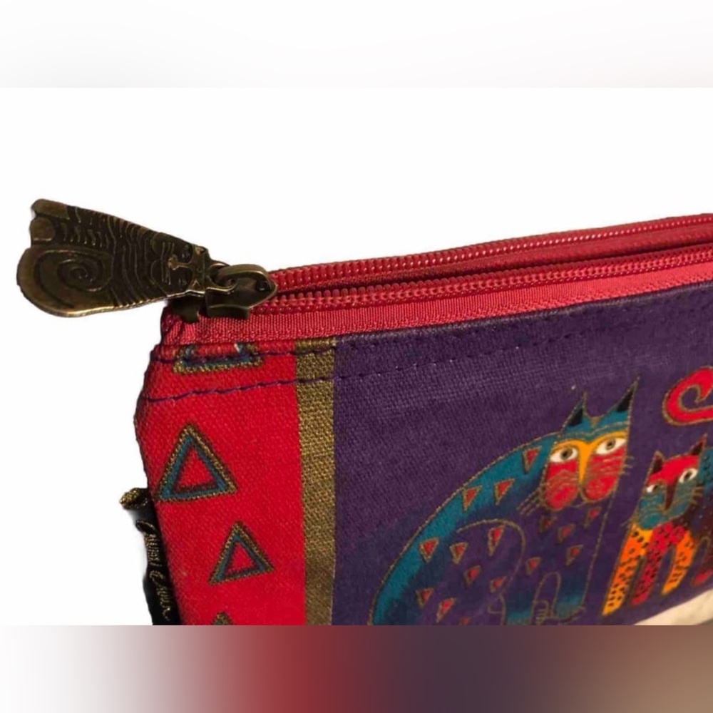 Laurel Burch Fantastic Felines Book w/ Feline Friends Zipper Pouch Cosmetic Bag - Picture 13 of 14